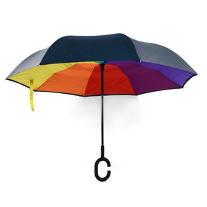 Wholesale Rainbow Double Layer Inverted Umbrella