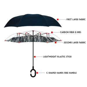 Wholesale Snake print Double Layer Inverted Umbrella