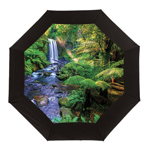 Wholesale Vented Rainforest Art Folding Umbrella