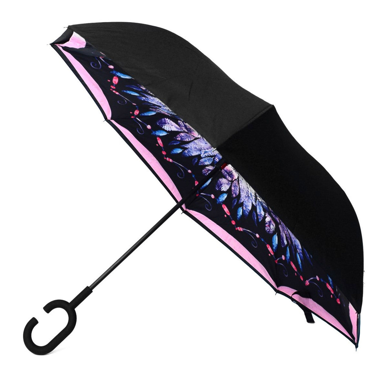 Wholesale Spring Feather Double Layer Inverted Umbrella