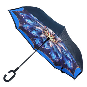 Wholesale Galaxy Flower Double Layer Inverted Umbrella