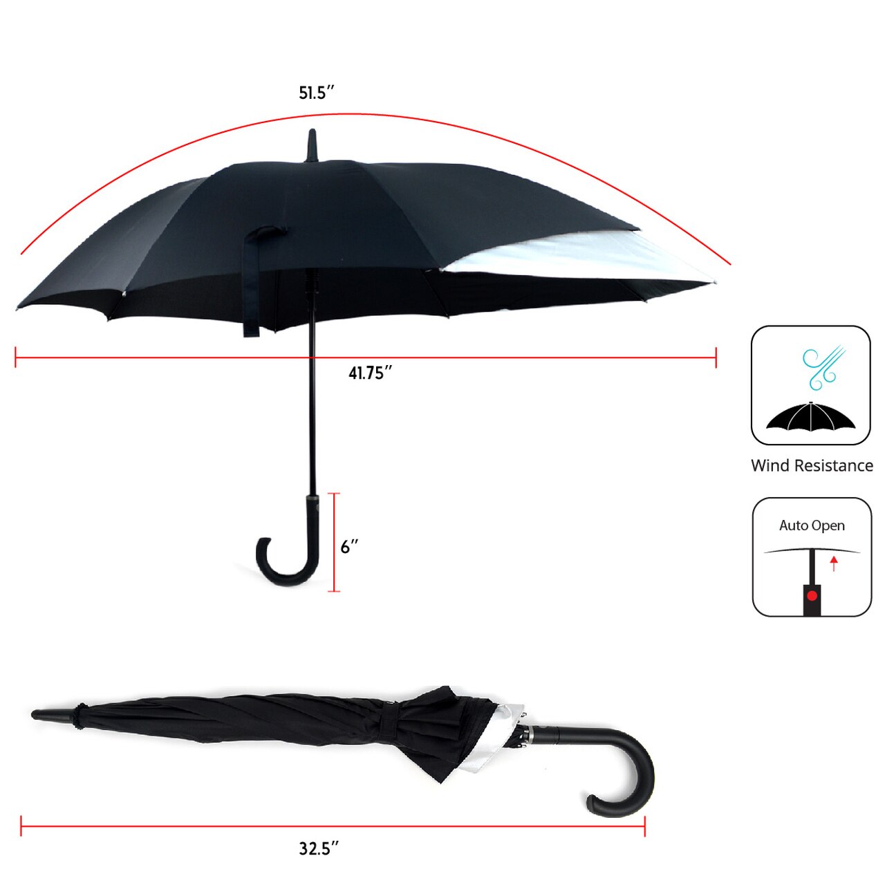Wholesale Backpack Protecting Stick Umbrella