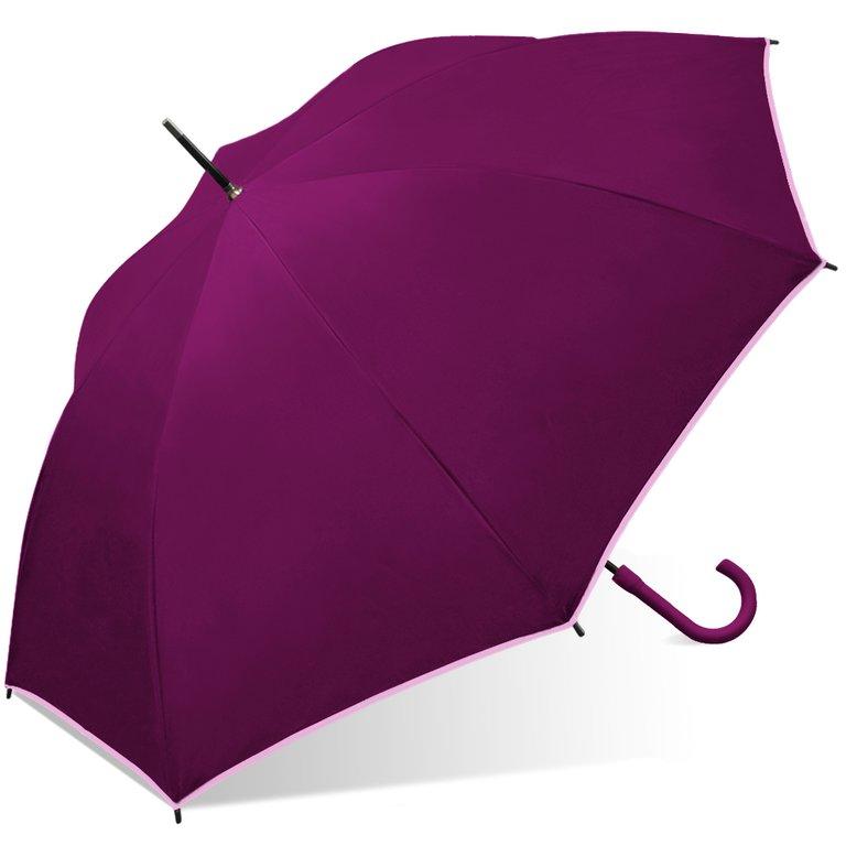 Wholesale Fashion Colors Hook Handle Stick Assorted Umbrella