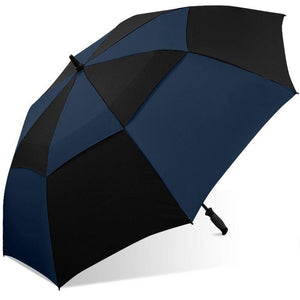 Wholesale Double Canopy Windproof Frame Golf Assorted Umbrella
