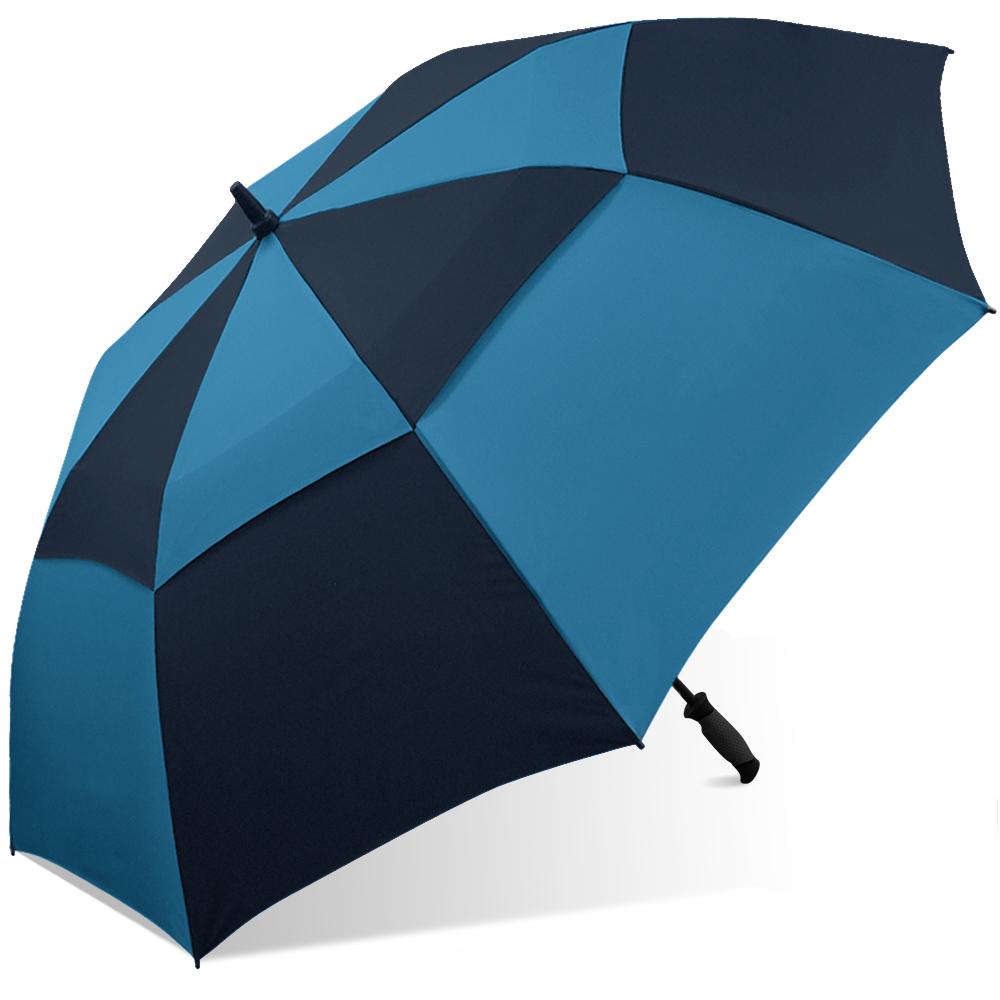 Wholesale Double Canopy Windproof Frame Golf Assorted Umbrella
