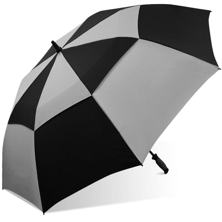 Wholesale Double Canopy Windproof Frame Golf Assorted Umbrella