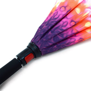 Wholesale Bright Pink Flower Double Layer Inverted Umbrella