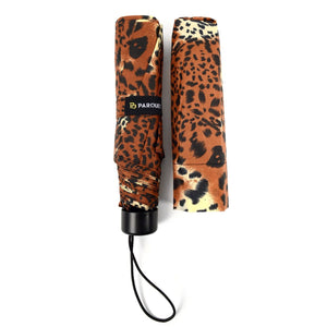 Wholesale Manual Open Cheetah Print Compact Umbrella