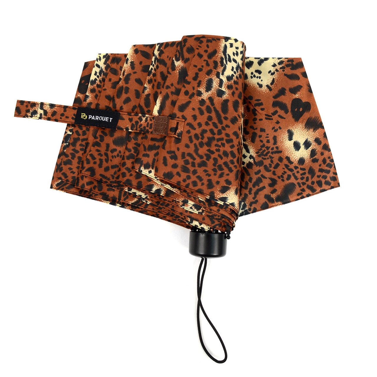 Wholesale Manual Open Cheetah Print Compact Umbrella