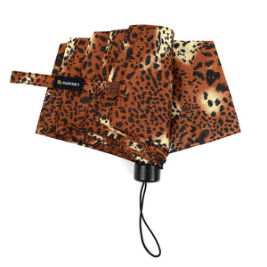 Wholesale Manual Open Cheetah Print Compact Umbrella