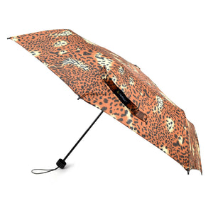 Wholesale Manual Open Cheetah Print Compact Umbrella