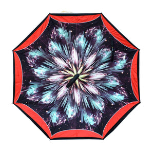 Wholesale Galaxy Flower Double Layer Inverted Umbrella