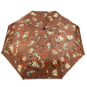 Wholesale Manual Open Cheetah Print Compact Umbrella