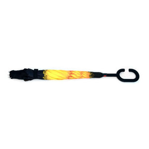 Wholesale Yellow Flower Double Layer Inverted Umbrella