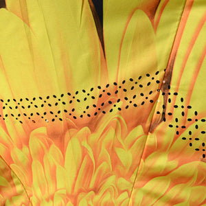 Wholesale Yellow Flower Double Layer Inverted Umbrella