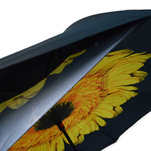 Wholesale Yellow Flower Double Layer Inverted Umbrella