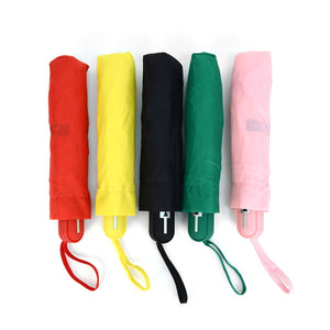 Wholesale Compact Solid Pastel Color Folding Umbrella