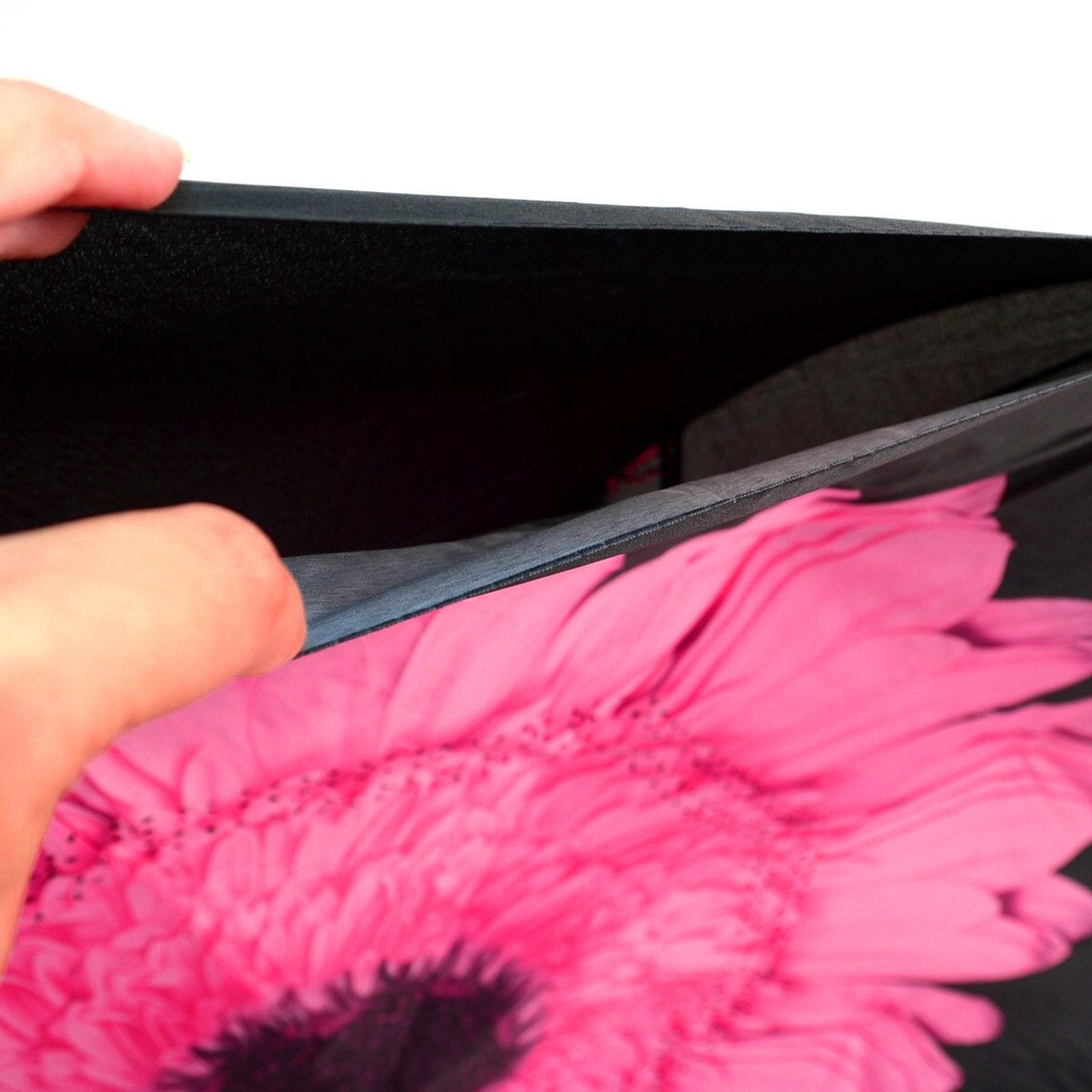 Wholesale Pink Rose Flower Double Layer Inverted Umbrella