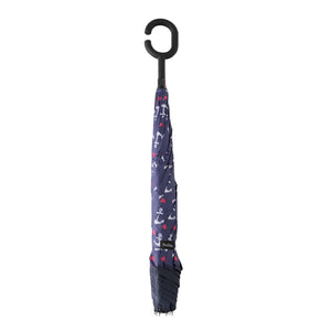 Wholesale Anchor Pattern Reverse Open Inverted Umbrella