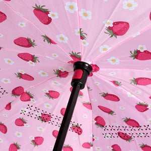 Wholesale Strawberry Pattern Reverse Open Inverted Umbrella