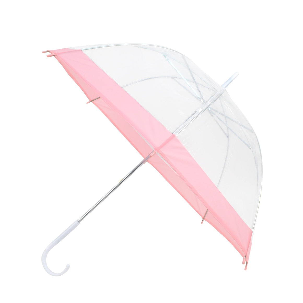 Wholesale Childrens clear dome umbrella with color trim