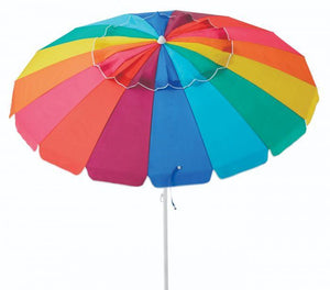 Wholesale Caribbean Joe Multi Rainbow Vented Canopy UV BEACH UMBRELLA