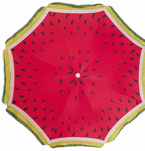 Wholesale Watermelon Print Beach Umbrella