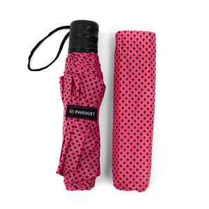 Wholesale Polka-Dot Telescopic manual Open folding Umbrella