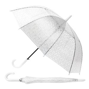 Wholesale Polka Dots Clear Dome Umbrella