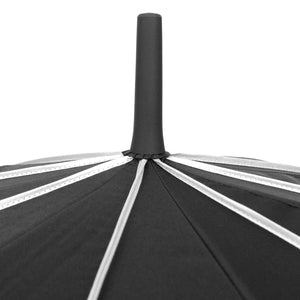 Wholesale Black & Silver Star Canopy Umbrella