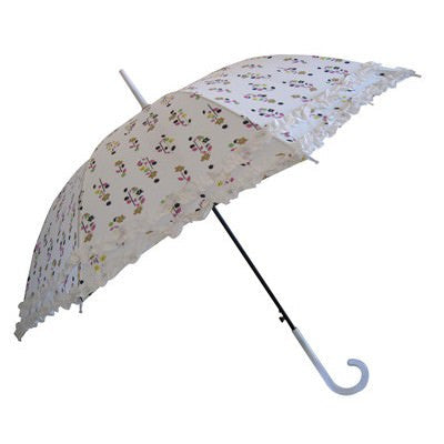 Wholesale Fashion Ruffles White Umbrella