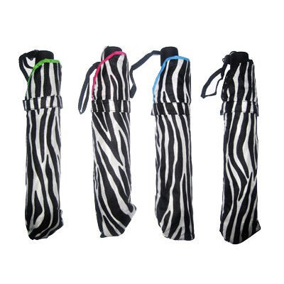 folding zebra umbrella